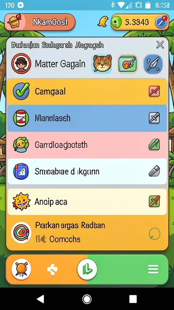 dentoto - Leaderboard yang menunjukkan skor tertinggi pemain.