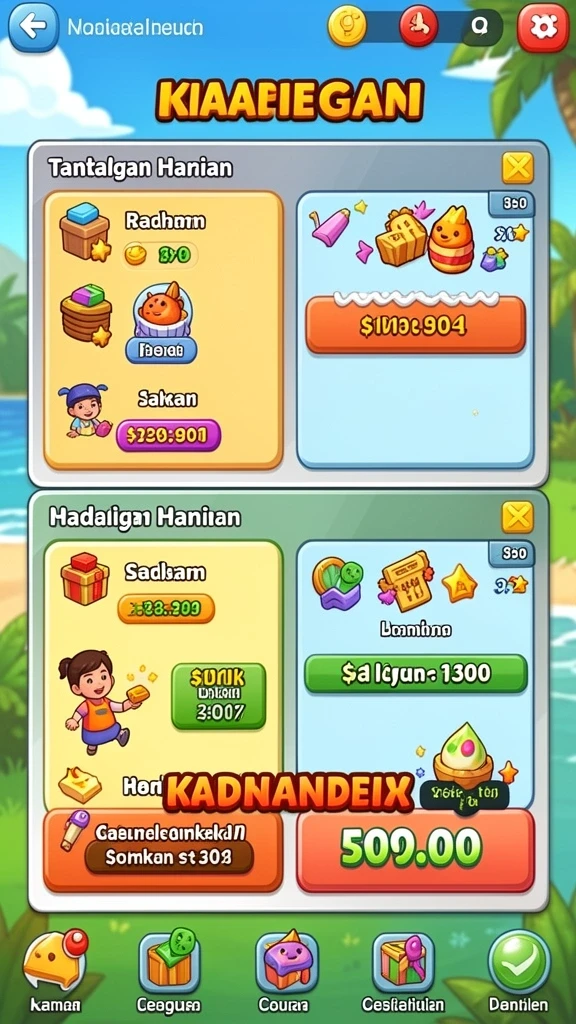 nesiafun - Tampilan antarmuka yang bersih dan mudah digunakan.